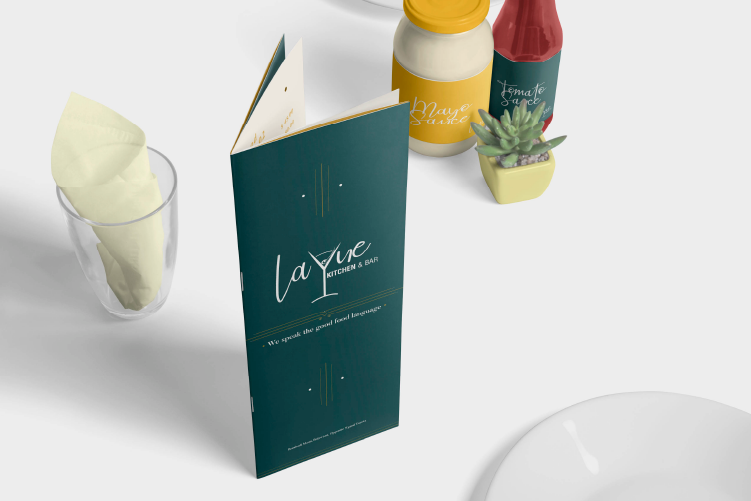 Menu design display