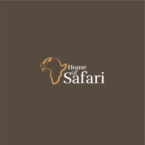 House of safari logo brown background