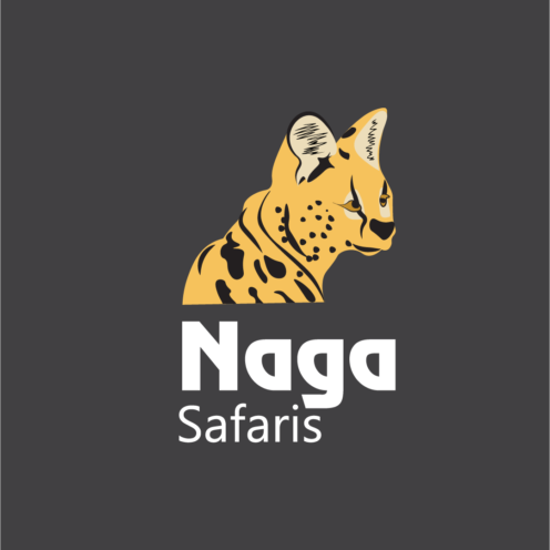 Naga safaris Safari logo black background