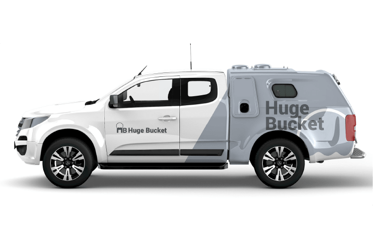 Huge Bucket Logo Vehicle branding